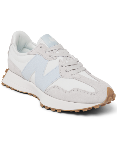 New Balance Mesh Spliced Casual Sneakers In White