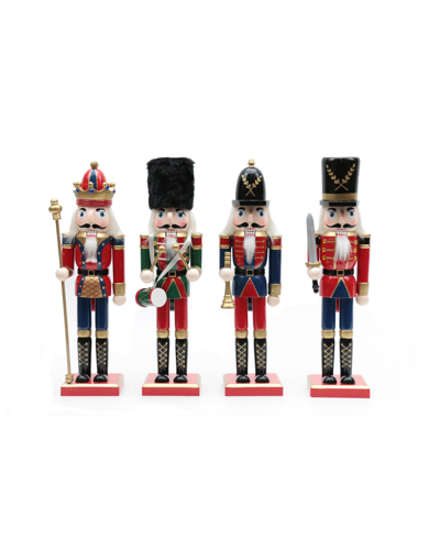 Santa's Workshop 12" King And Guard Nutcrackers, Set Of 4 In Multi