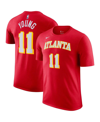 NIKE MEN'S NIKE TRAE YOUNG RED ATLANTA HAWKS ICON 2022/23 NAME AND NUMBER T-SHIRT