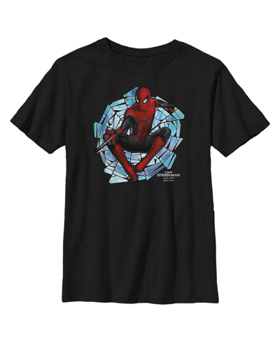Marvel Kids' Boy's  Spider-man: No Way Home Spinning Webs Child T-shirt In Black