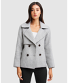 Belle & Bloom I'm Yours Wool Blend Peacoat In Grey
