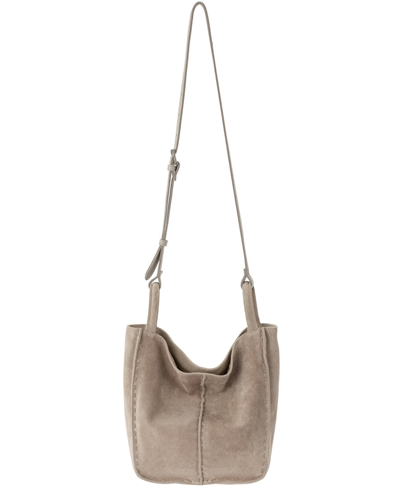 The Sak Los Feliz Leather Crossbody Bag In Sand Suede