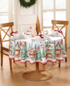 Elrene Storybook Christmas Tablecloth, 60" X 84" Oval In Multi