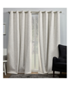 EXCLUSIVE HOME CURTAINS BURKE BLACKOUT GROMMET TOP CURTAIN PANEL PAIR, 52" X 84", SET OF 2