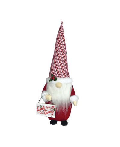 Santa's Workshop 17" Candy Cane Gnome In Red
