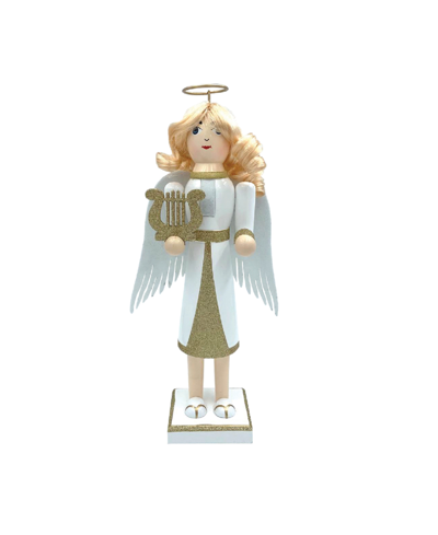 Santa's Workshop 14" Angel Nutcracker In White