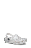 Crocs Girls  Classic Glitter Clog In White