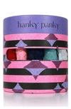 Hanky Panky Holiday Assorted 5-pack Low Rise Thongs In Blue Multi