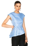 CARVEN CARVEN BABY DOLL TOP IN BLUE,3045H246