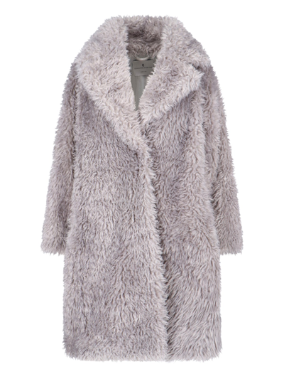 Ermanno Scervino Teddy Coat In Gray