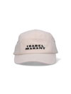 Isabel Marant Tedji Cotton Baseball Cap With Curved Visor In Cream