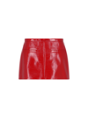 Courrèges Vinyl Mini Skirt In Red