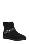 Ugg Romely Suede Buckle Classic Ankle Boots In Black