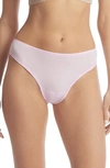 Hanky Panky Women's Playstretch Natural Rise Thong Underwear 721924 In Meadowsweet Pink