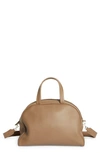 THE ROW BOWLING 2 LEATHER SATCHEL