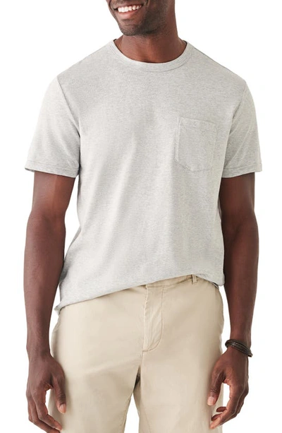 Faherty Sunwashed Pocket T-shirt In Heather Grey