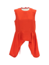 COMME DES GARÇONS COMME DES GARÇONS CREWNECK SLEEVELESS BLOUSE