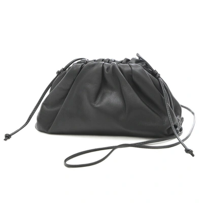 Bottega Veneta The Pouch Black Leather Clutch Bag ()