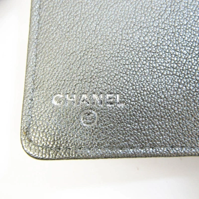 Pre-owned Chanel Couverture Agenda Gold Leather Wallet  ()