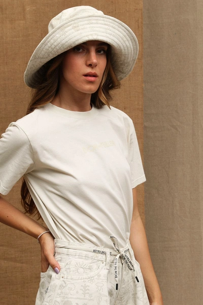 Don The Fuller Cotton Tops & Women's T-shirt In White