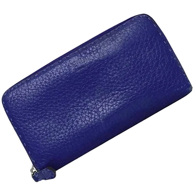 Fendi Selleria Purple Leather Wallet  ()