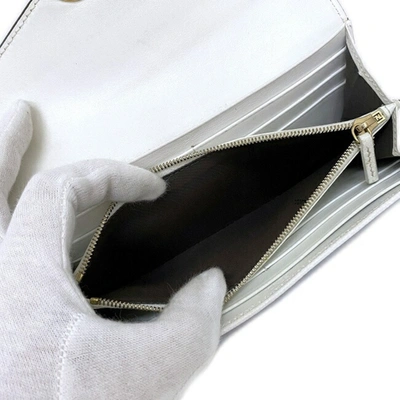 Fendi White Leather Wallet  ()