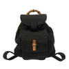GUCCI GUCCI BAMBOO BLACK SYNTHETIC BACKPACK BAG (PRE-OWNED)