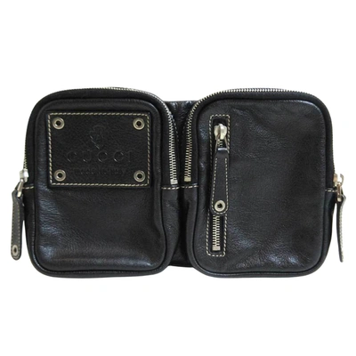 Gucci Black Leather Clutch Bag ()
