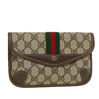 Gucci Gg Canvas Beige Canvas Clutch Bag ()