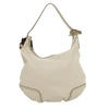 GUCCI GUCCI HOBO WHITE LEATHER SHOULDER BAG (PRE-OWNED)