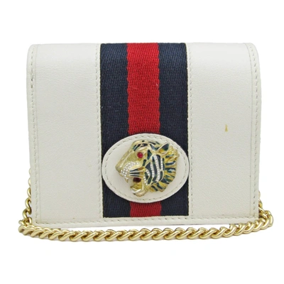 Gucci Rajah White Leather Wallet  ()