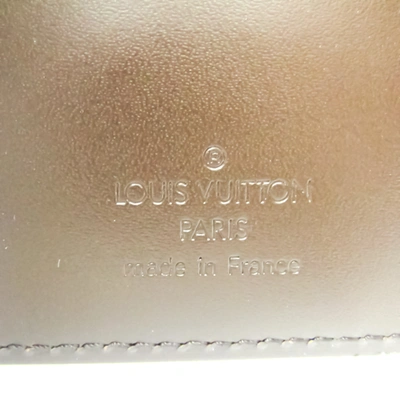 Pre-owned Louis Vuitton Agenda Mm Beige Leather Wallet  ()