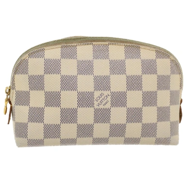 Pre-owned Louis Vuitton Cosmetic Pouch White Canvas Clutch Bag ()