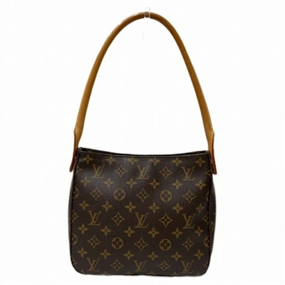 Pre-owned Louis Vuitton Looping Brown Canvas Shoulder Bag ()