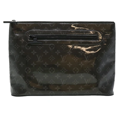 Pre-owned Louis Vuitton Pochette Black Canvas Clutch Bag ()