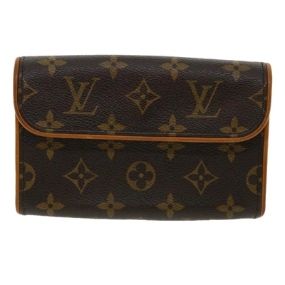 Pre-owned Louis Vuitton Pochette Florentine Brown Canvas Shoulder Bag ()