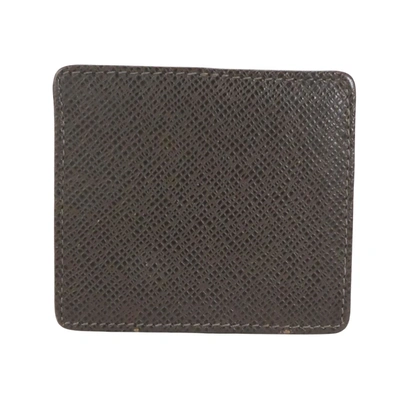 Pre-owned Louis Vuitton Porte-monnaie Brown Leather Wallet  ()