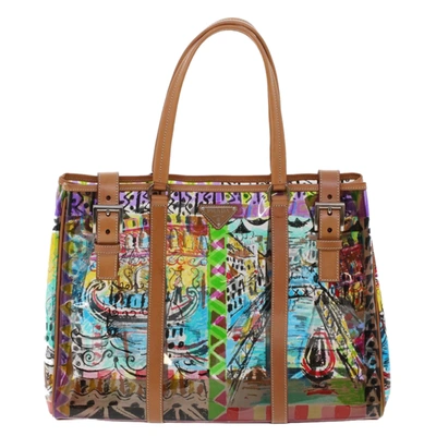 Prada - Plastic Tote Bag () In Multicolour