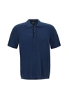 Apc Plain Cotton Polo Shirt In Blue