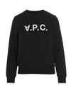 Apc Elisa Vpc Logo Sweatshirt In Inverted Print In Blue