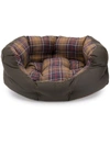 BARBOUR BARBOUR DOG BED WITH TARTAN PATTERN