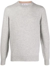 Brunello Cucinelli Cashmere Sweater In Grey