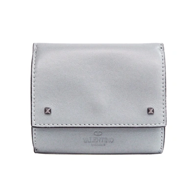 Valentino Garavani Grey Leather Wallet  ()