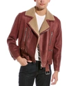 BRUNELLO CUCINELLI LEATHER MOTO JACKET