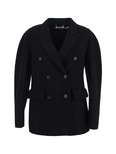 Chloé Double-breast Wool Jacket In Black