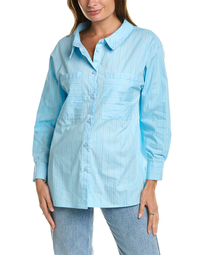 Lyra & Co Pocket Shirt In Blue