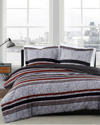 LONDON FOG LONDON FOG WARREN STRIPE COMFORTER SET