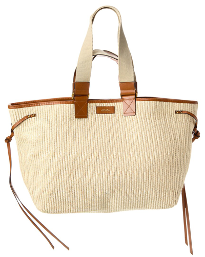 Isabel Marant Wardy Interwoven-design Tote Bag In Brown