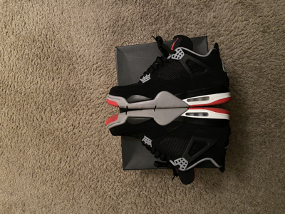 Pre-owned Jordan Brand 4 Bred 2019 Shoes In Black