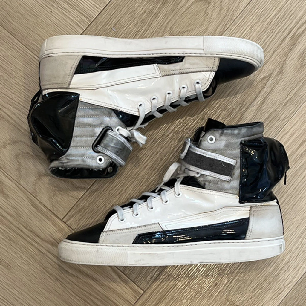 Pre-owned Raf Simons 2010 Astronaut Hi Top Sneaker In Off White